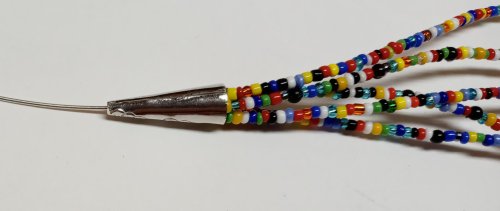 Judy Larson's Summer Fun Necklace - , Beading, Loops, Wire Loop, Wrapped Wire Loop, Beads, pull it tight